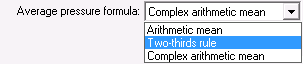 Average pressure formula